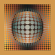 Heliogravure Vega - Zett by Victor Vasarely 60x60cm, print from 1974