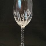 10 Arques Crystal Wine Glasses Fleury Cut Flamépis Model