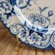 Large ironstone dish Creil & Montereau – Flora model – 30.5 cm