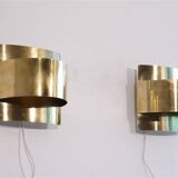 Pair of brass wall lights by Peter Celsing 1970