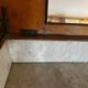 Commode de toilette XIX e s en noyer et marbre style Louis Philippe 