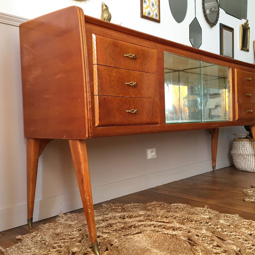 Sideboard vintage feet compass