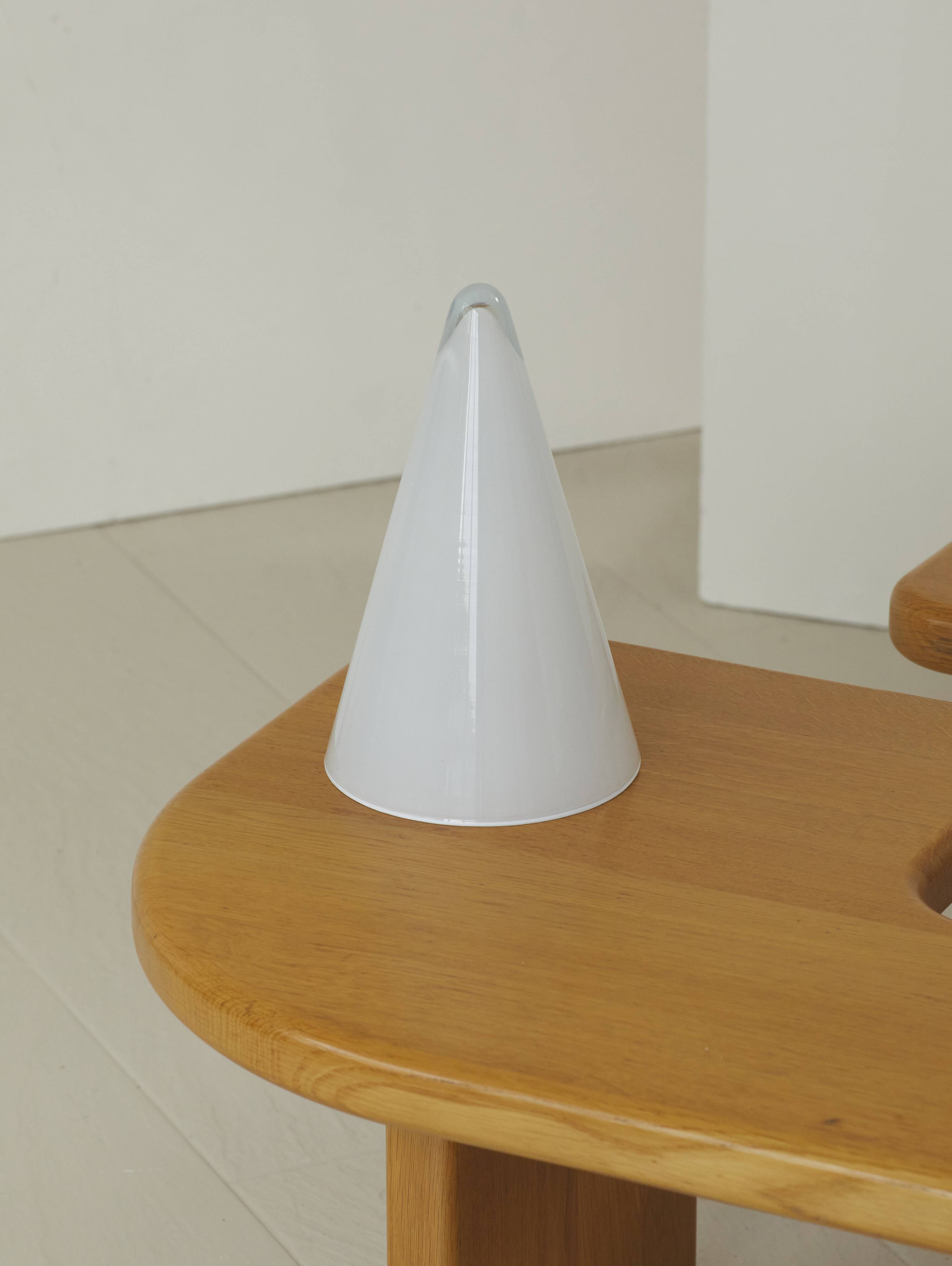 Glass cone lamp Teepee by SCE vintage 80s/90s