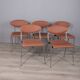 Set of 5 vintage 1980s "Coro" chairs designed by Luigi Origlia for Origlia