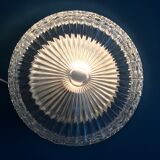 Plafonnier rond en verre ciselé