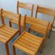 Set of beech chairs