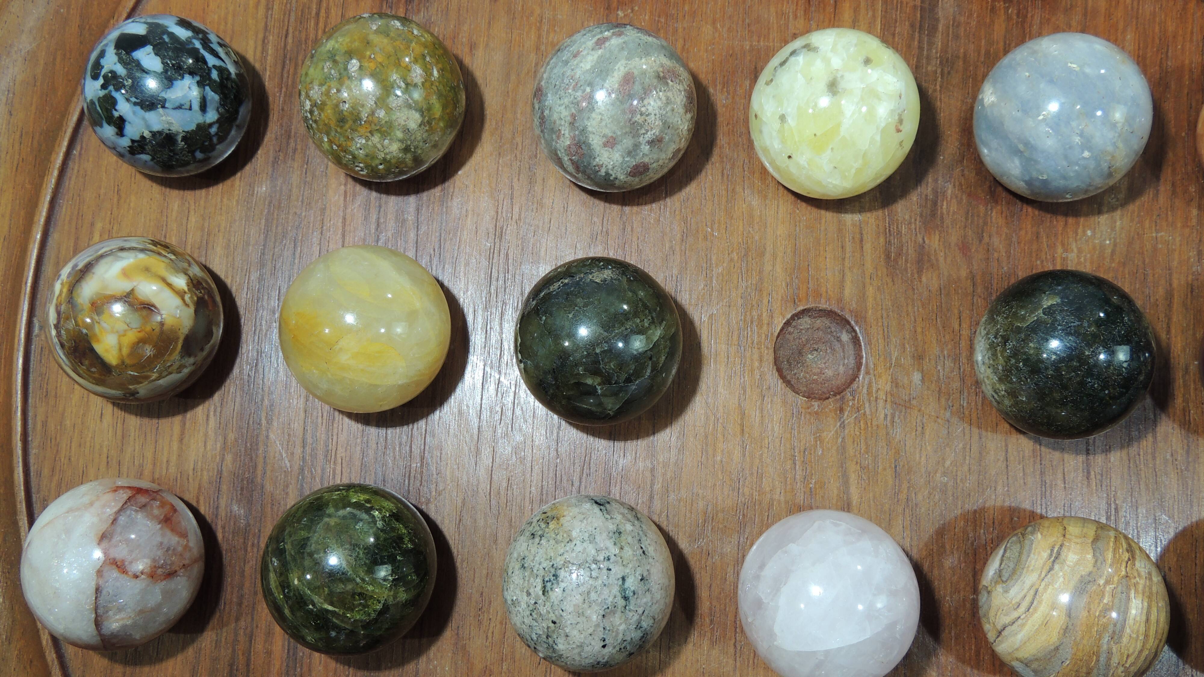 Vintage solitaire game semi gem stones