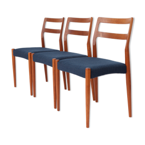 3 chaises vintage johannes