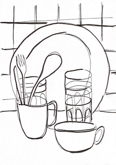 Illustration " Snack " A4