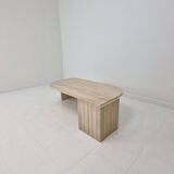 Italian Coffee Table in Travertine, 1980s