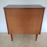 Chest of drawers with spindle legs