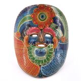 Colorful Mexican terracotta mask, 1970s