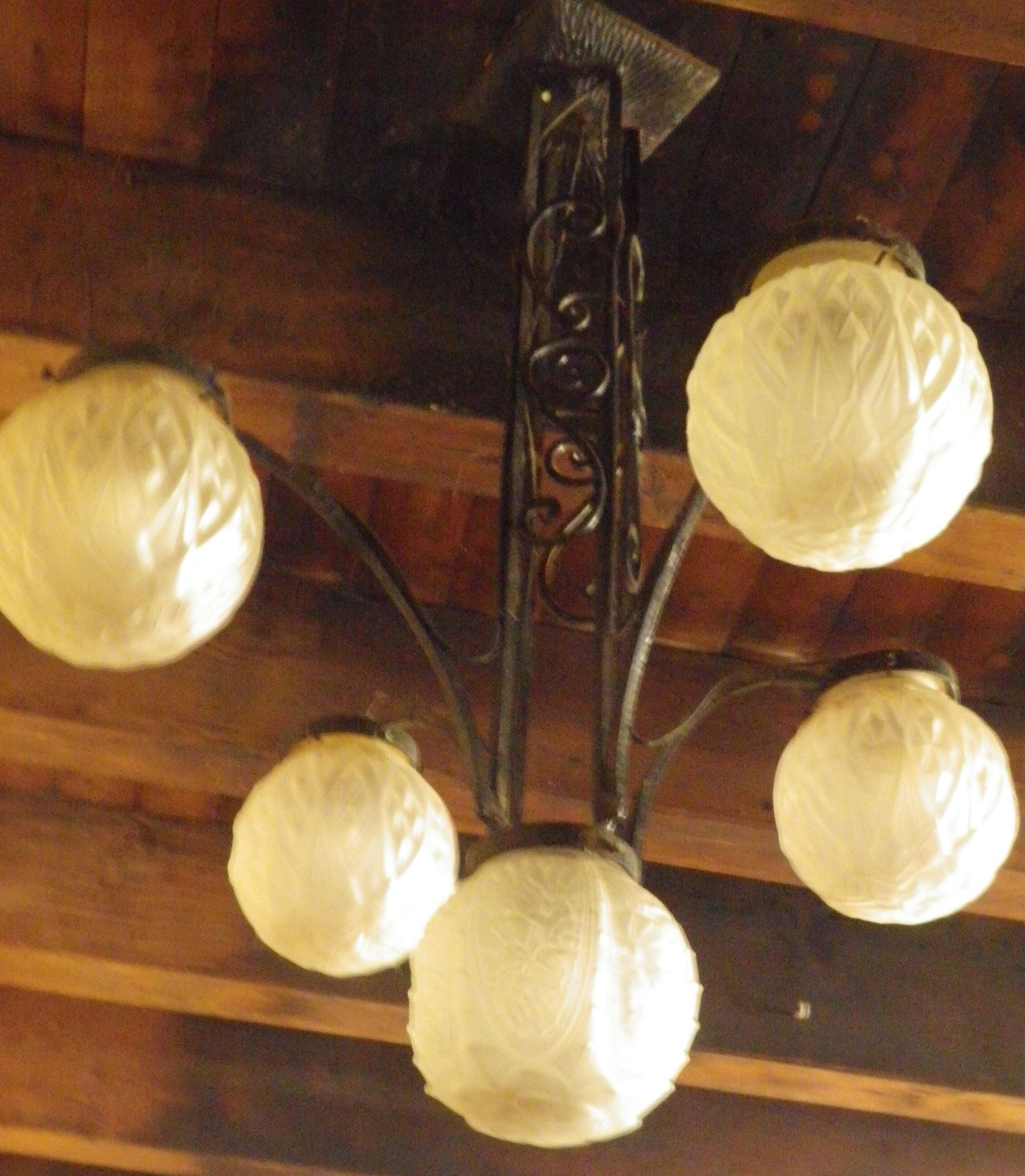 lustre art déco globe