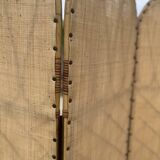 Rattan and bamboo screen