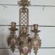 Bronze wall candle holder
