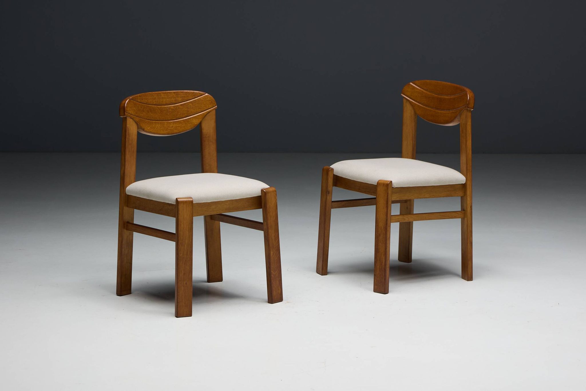 Chaise de salle à manger brutaliste, France, années 1960