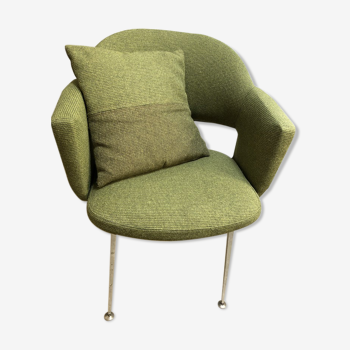 Office armchair chrome & kvadrat, 1970