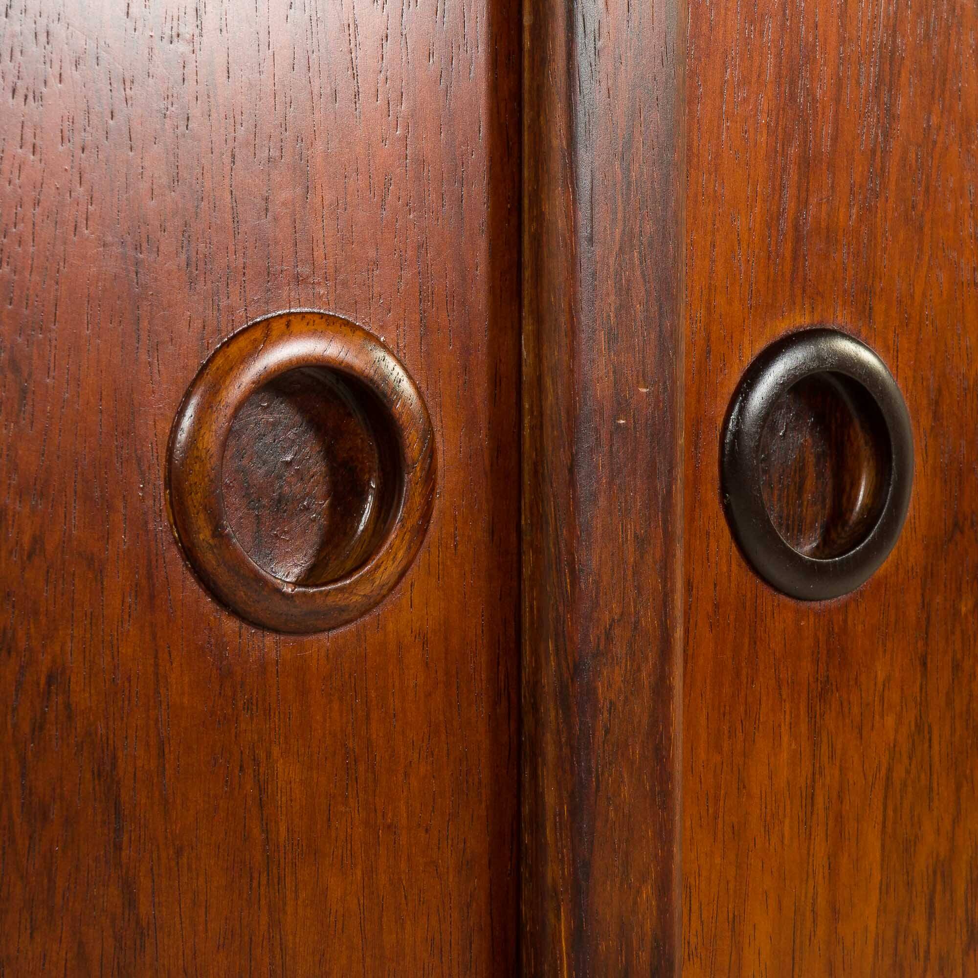 Very rare Danish rosewood cabinet by Omann Jun, 1960s.