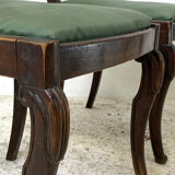 Set of 4 nineteenth century mahogany chairs