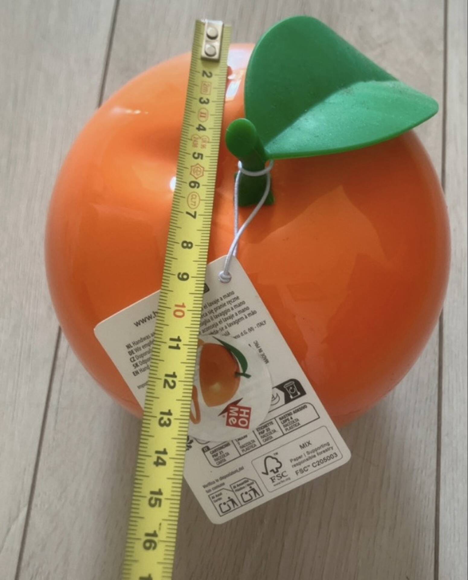 Sceau à glaçons orange