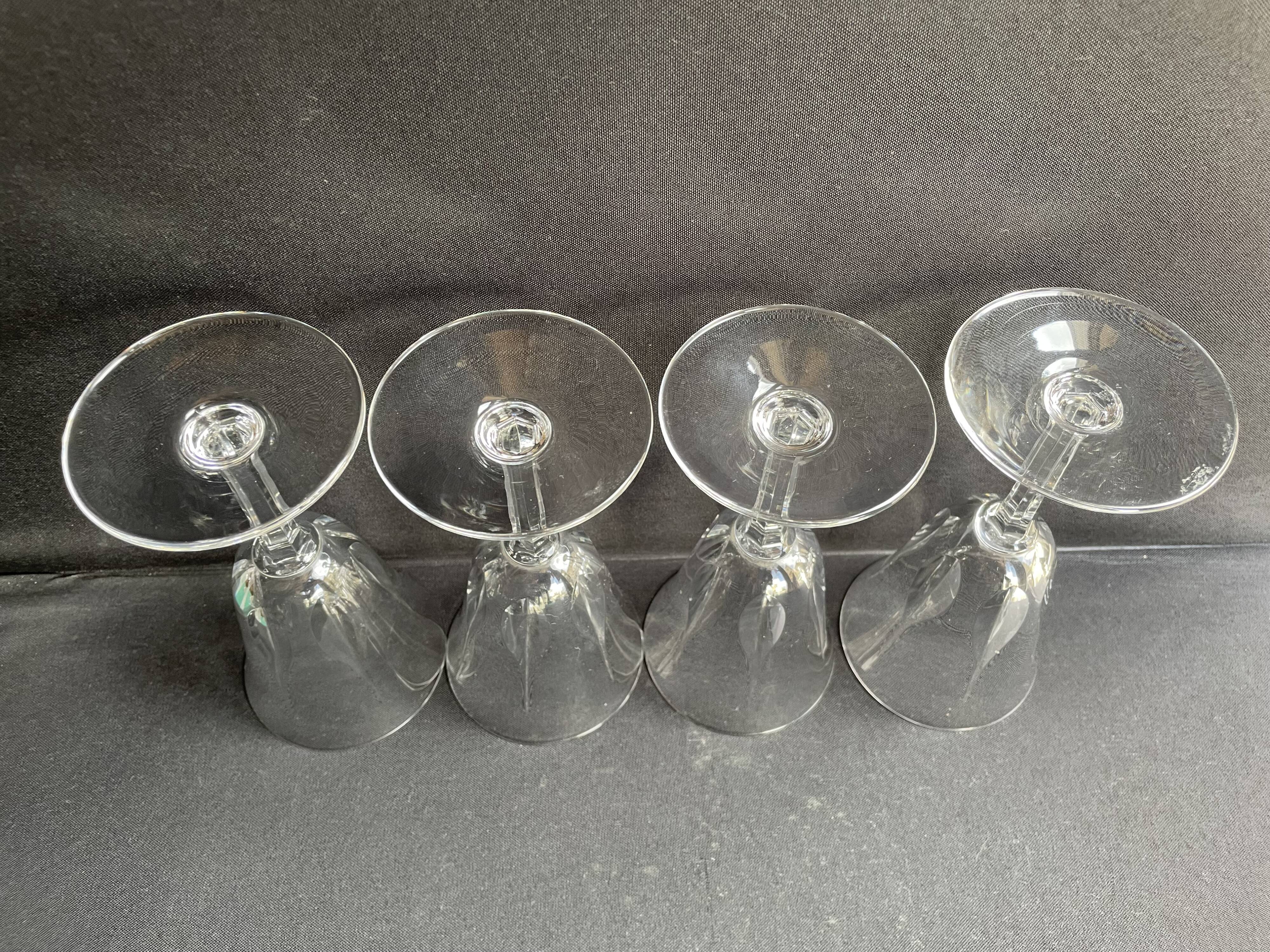 4 verres à vin Saint Louis service Cerdagne