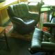 Leather pod club chair Brazilian influence, 1960s