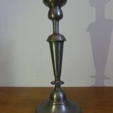Pewter candle holder