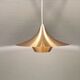 Ufo-like Danish hanging lamp, estimated from the 80s, made in copper colored lacquer.