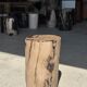 Brown and black petrified wood side table H35 D27 - 3333