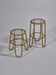 Paire de tables d'appoint en bambou et verre, années 50