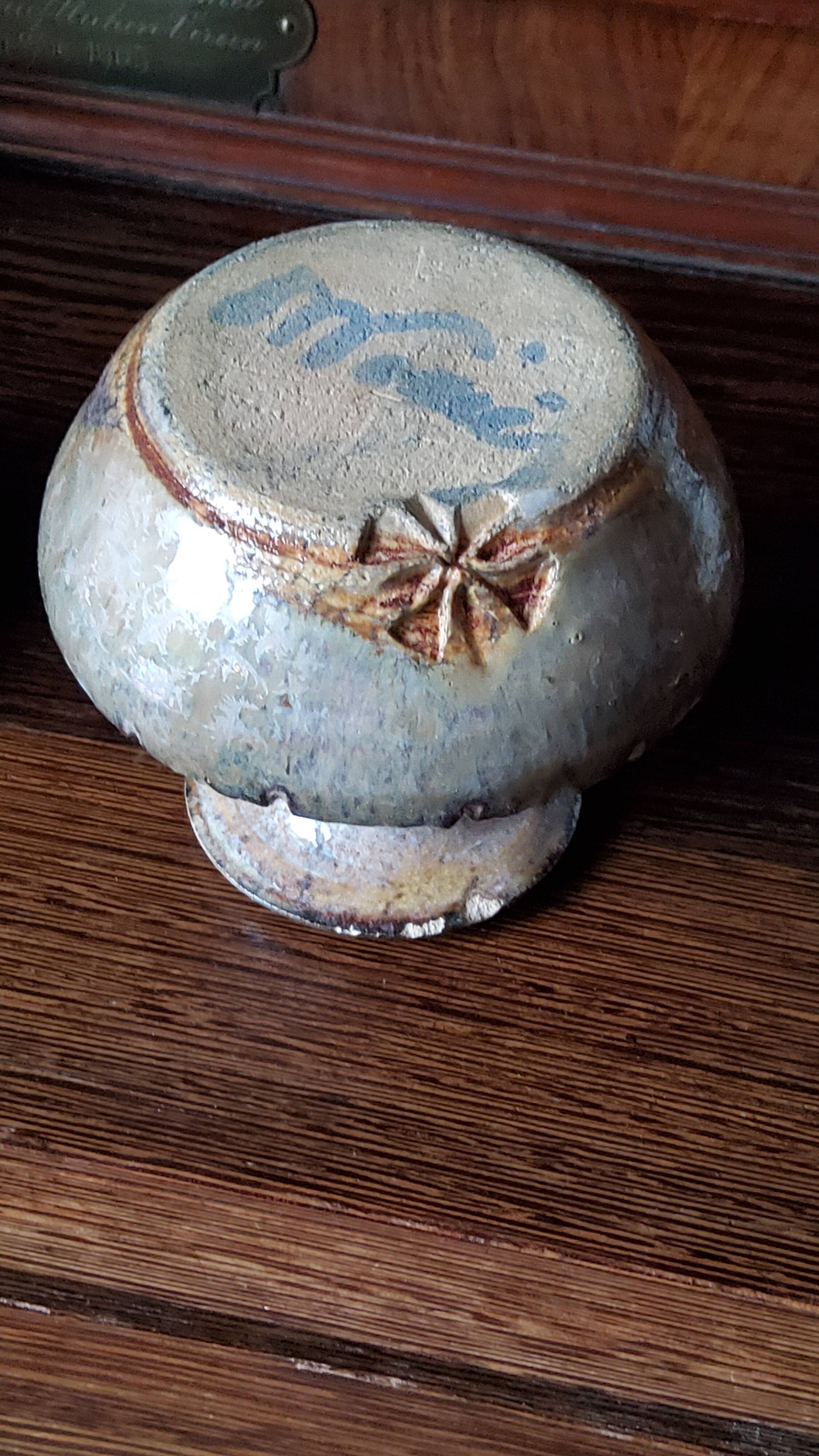 Trio of stoneware vases from the 70s signed and stamped