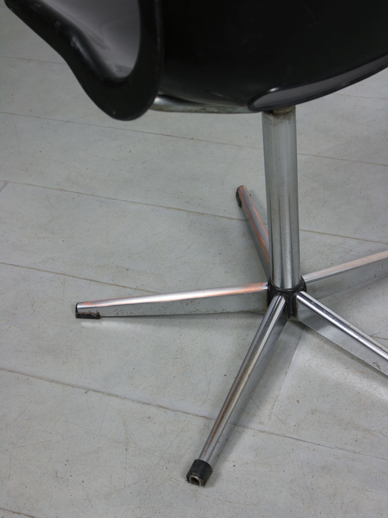 Black Overman Office Swivel Chair by Svante Schoblom from Sweden, 1970s