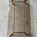 Table basse vintage cuivree 1950