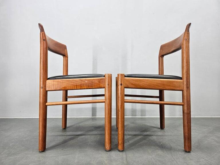 Set of Two Midcentury Rare Dining Chairs Bramin, Denmark, 1960s