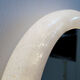 Vintage illuminated mirror in bubbled glass by Limburg - 1970s