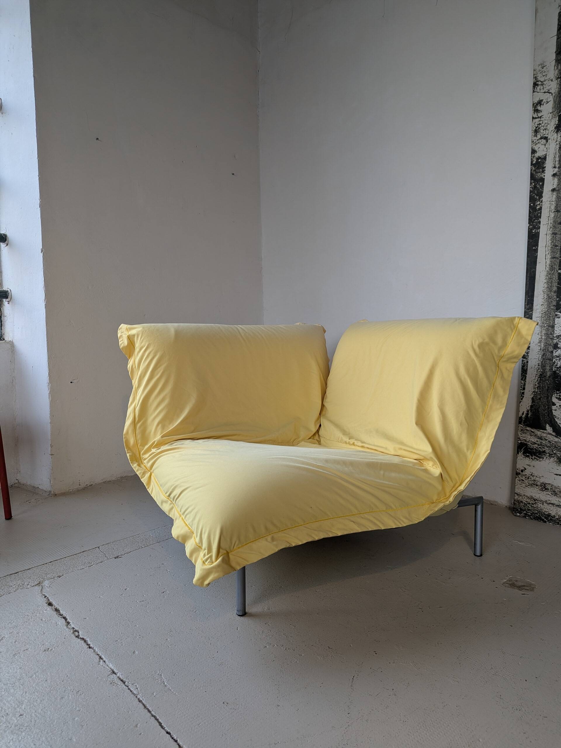 Cuddly corner armchair by Pascal Mourgue for Cinna