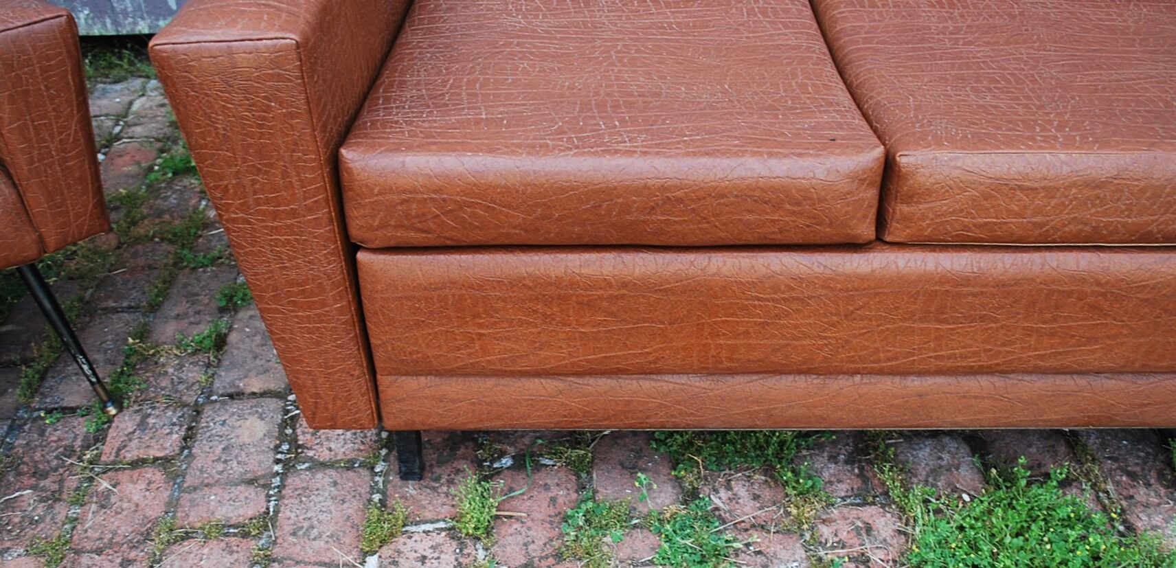 Sofa and two vintage armchairs