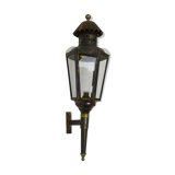 Old carriage lantern, cab, copper with 6 faces. Interior lamp. Year 60 70