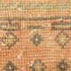 2x5 Turkish Vintage Runner Rug: Light Orange Peach Handmade Carpet 75x170Cm