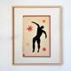 Collage on old book cover after H. Matisse