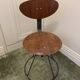 Industrial chair in wood and steel