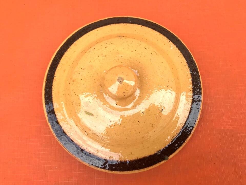 Old glazed terracotta terrine