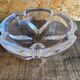 Vintage daum crystal petal shaped ashtray pocket video #d9