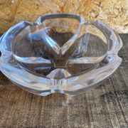 Vide poche cendrier ancien style daum cristal forme pétale vintage #d9