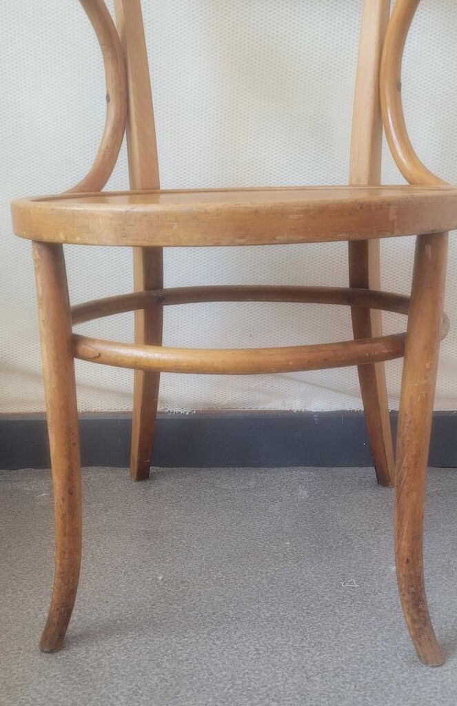 Wooden office bistro armchair