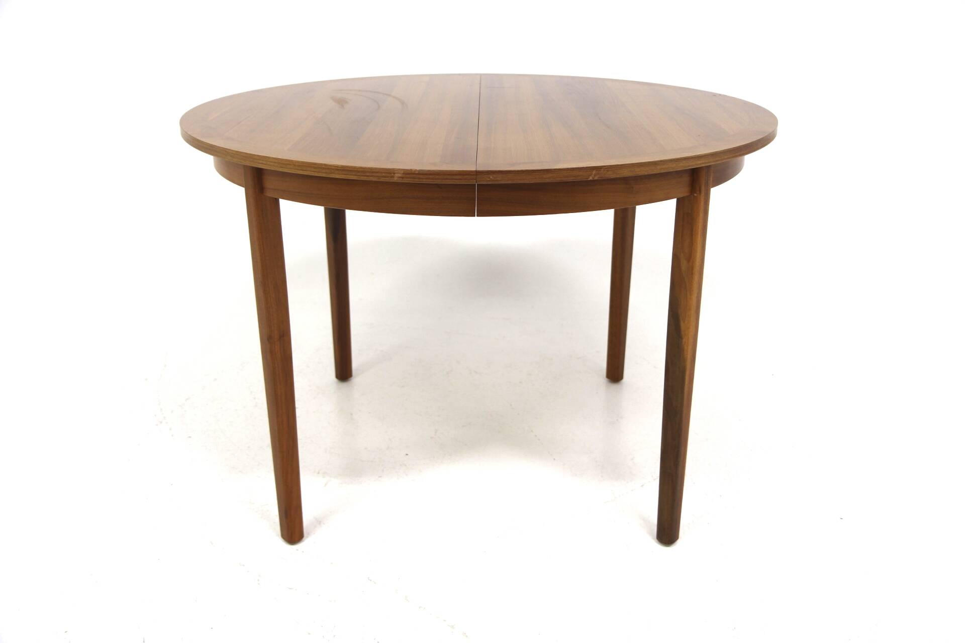 Scandinavian walnut dining table, Sweden, 1960s