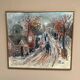 Original Swedish Oil On Panel – “Bygatan” By Kai Nielsen – Signed