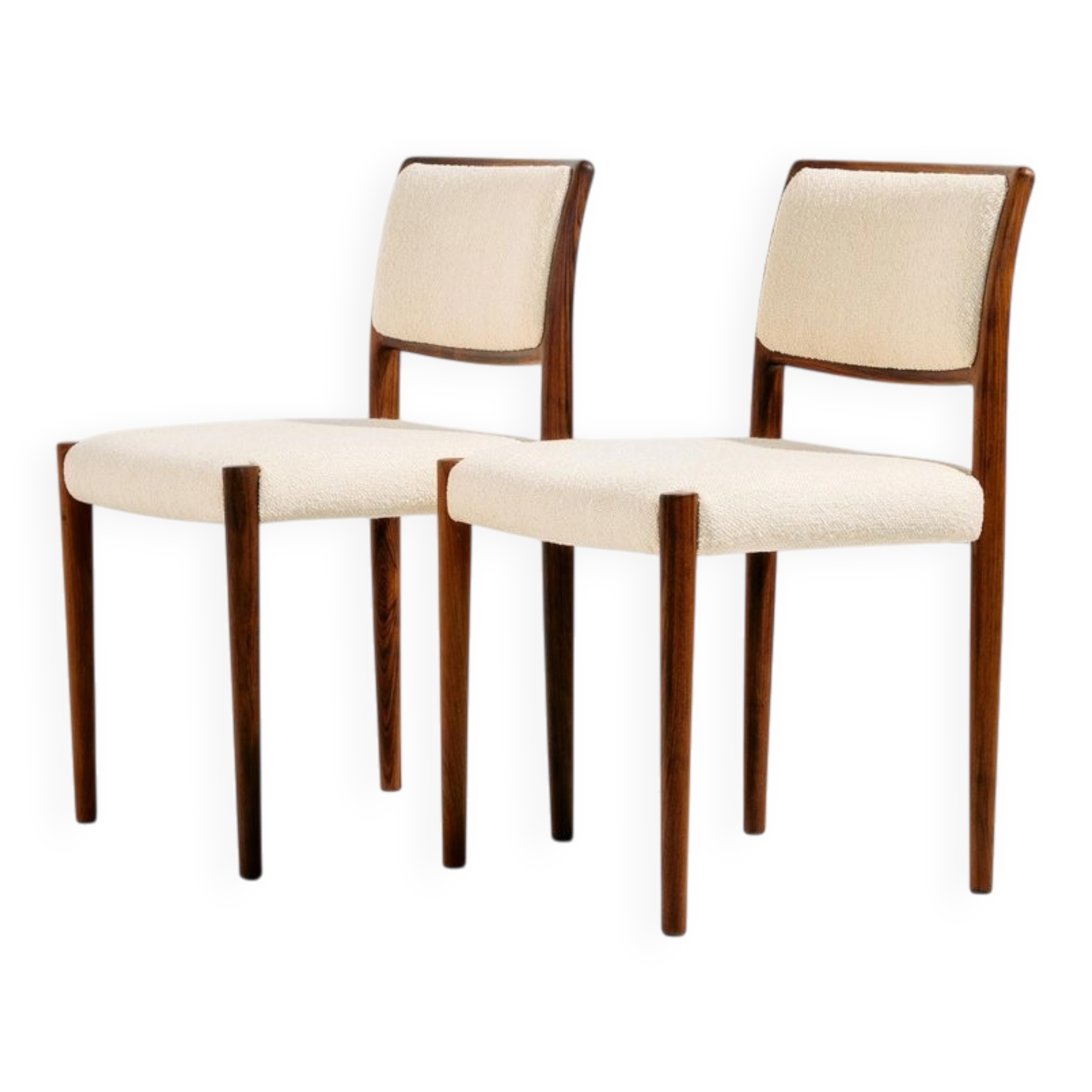 Chaises de salle à manger en palissandre modèle 80 par Niels O. Møller pour J.L. Møllers Møbelfabrik, années 1960, ensemble de 2
