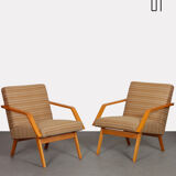 Pair of wooden armchairs from the 1970s