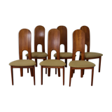 Set de  6 chaises à manger vintage danoises par Niels Koefoed